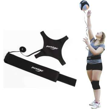 Puredrop Volleyball Training Aid for Solo Practice - Adjustable Cord