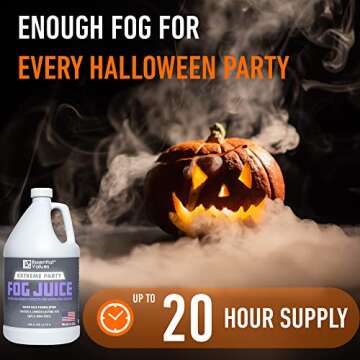 Fog Machine Fluid - Extreme High Density (128 FL OZ / 1 Gallon), Made in USA – Produces White-Out Conditions with Lasting HEAVY Fog for Water Based Foggers, Designed for 700 Watts+ Fog Machines