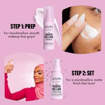 NYX PROFESSIONAL MAKEUP Marshmellow Smoothing Primer, Vegan Face Primer, 10-In-1 Skin Benefits