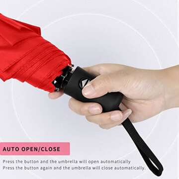 SIEPASA Windproof Travel Umbrella - Compact & Automatic