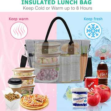 KIPBELIF Lunch Bags for Women