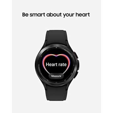 Samsung Galaxy Watch 4 Classic 42mm Smartwatch with ECG Monitor Tracker for Health Fitness Running Sleep Cycles GPS Fall Detection Bluetooth US Version, Black (Renewed)