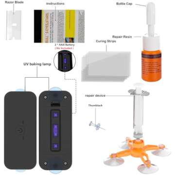 Fast Windshield Repair Kit for Chips & Cracks