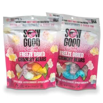 Crunchy Bears Freeze Dried Candy 2 Pack for Parties