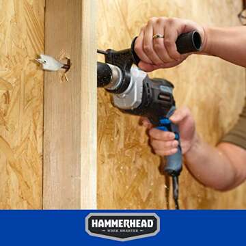 Hammerhead 7.5-Amp Hammer Drill with 6 Bits