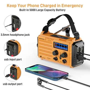 NOAA Emergency Weather Radio Portable Hand Crank