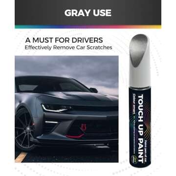 UBOG Touch Up Paint Pen,Touch Up Paint for Cars,Car Accessories Car Touch Up Paint, Automotive Paint Pen Scratch Repair,Car Remover Scratch Paint Pen,Car Paint Pen for Erase Car Scratches (Gray)