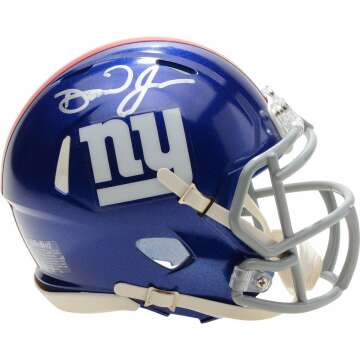 Daniel Jones New York Giants Autographed Riddell Speed Mini Helmet - Autographed NFL Mini Helmets