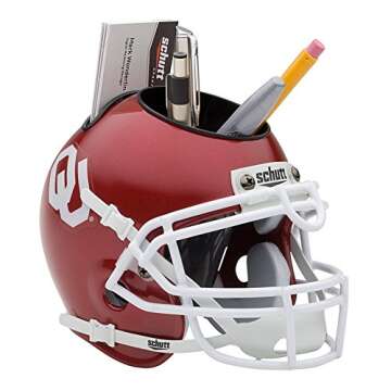 Schutt Sports Oklahoma Sooners Football Helmet Desk Caddy