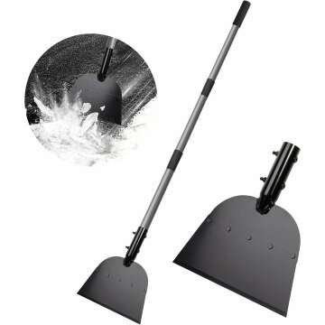 Walensee Flat Shovel,Snow Shovel, Ice Scraper, 54 inch Snow Ice Chopper for Walkway, Ice Removal Tool for Road Outdoor Garden Cleaning Scraper, Weed Remove Tool for Lawn Edging, Driveway Weeding Tool