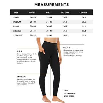 CHRLEISURE Fleece Lined Leggings Women with Pockets - Winter Warm Thermal Thick Tights High Waisted Yoga Pants(BlackGrayBrown, S)