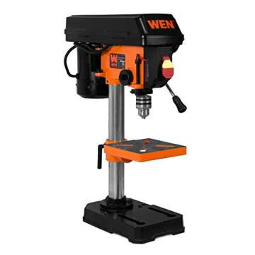 WEN 4208T 2.3-Amp 8-Inch 5-Speed Cast Iron Benchtop Drill Press,Black/Orange