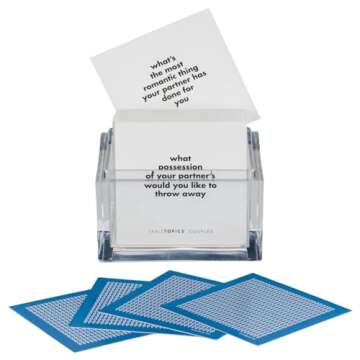 TableTopics Couples Question Game - 135 Fun Question Cards to Start Memorable, Fun Conversations, Great for Date Night, Anniversaries, Fun Filled Questions with Variety of Topics