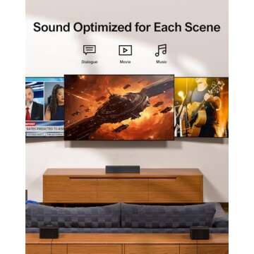 ULTIMEA Sound Bar with Dolby Atmos & 410W Power