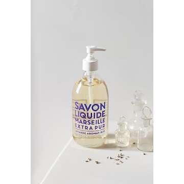 Compagnie de Provence Savon de Marseille Extra Pure Liquid Soap - Aromatic Lavender - 10 Fl Oz Plastic Pump Bottle