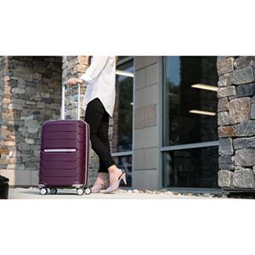 Samsonite Freeform Hardside Expandable with Double Spinner Wheels, Amethyst Purple, 2-Piece Set (20/28)