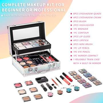 Hot Sugar Makeup Kit for Women - Full Rainbow Gift Set