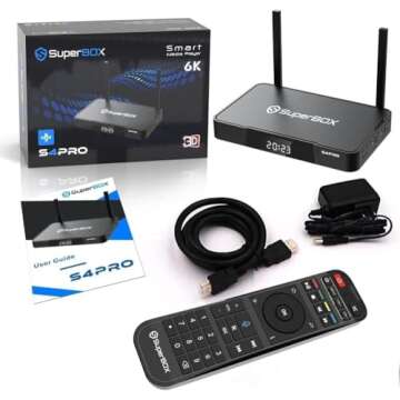 PRO + S4 PRO Android Media Box PRO + The Best Streaming APPS Super by S3 PRO