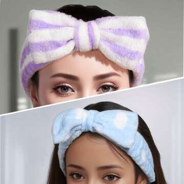 Teenitor Makeup Headbands - 5 Spa & Face Washing Styles