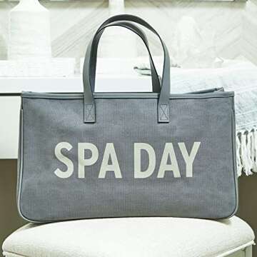 Santa Barbara Design Studio Casual Everyday Tote Bag, Spa Day, 20 x 11-Inch (L1621)