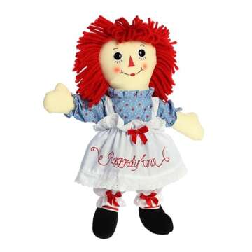 Aurora® Timeless Raggedy Ann & Raggedy Andy® Raggedy Ann Classic Stuffed Animal - Cherished Memories - Lasting Play - Multicolor 16 Inches