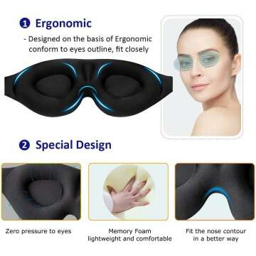 MZOO Sleep Eye Mask