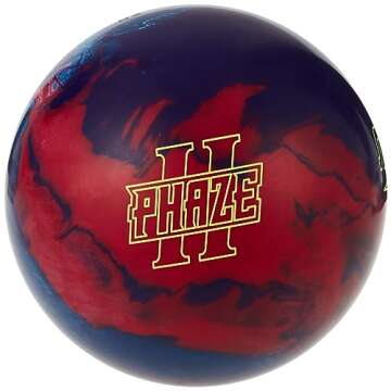 Storm Phaze II Bowling Ball, Red/Blue/Purple, 15 lb