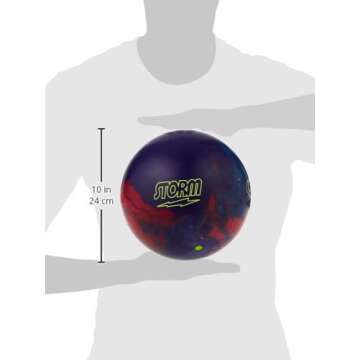 Storm Phaze II Bowling Ball, Red/Blue/Purple, 15 lb