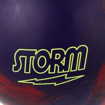 Storm Phaze II Bowling Ball, Red/Blue/Purple, 15 lb