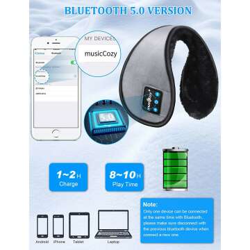 Bluetooth Ear Warmers with Built-in Speakers