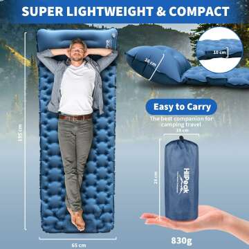 HiiPeak Sleeping Pad for Comfortable Camping