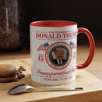 Lightfire Printing Trump Inauguration Day Mug - 2024 MAGA Souvenir Coffee Cup, Make America Great Again Gift, Election Memorabilia for Trump Supporters (11oz Red)