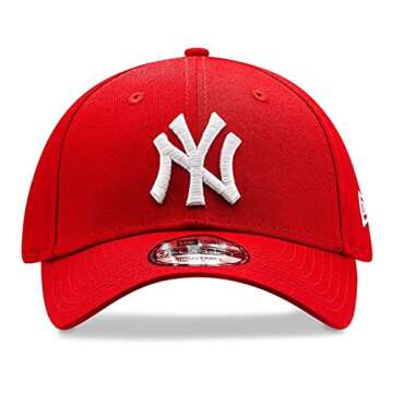 '47 MLB New York Yankees Brand Red Basic Logo Clean Up Cap Adjustable Hat