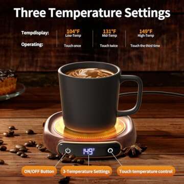 Lerat Electric Coffee Mug Warmer with Auto Shut Off