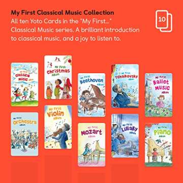 Yoto My First Classical Music Collection – 10 Kids Musical Cards for Use with Player & Mini All-in-1 Audio Device, Educational & Screen-Free Listening with Calm & Relaxing Instrumental Songs