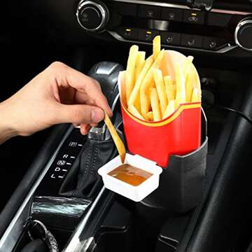 SUADEN French Fry Sauce Holder Set - Fun Gift Idea