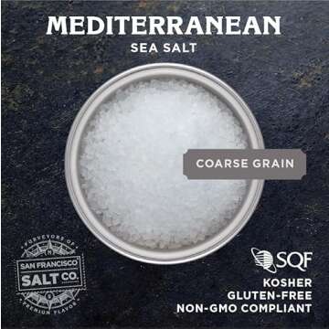 Mediterranean Sea Salt - 2 lb. Bag Coarse Grain by San Francisco Salt Company