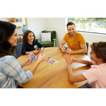 Mattel Games UNO Card Game for Family Night, Travel Game & Gift for Kids in a Collectible Storage Tin for 2-10 Players (Amazon Exclusive)