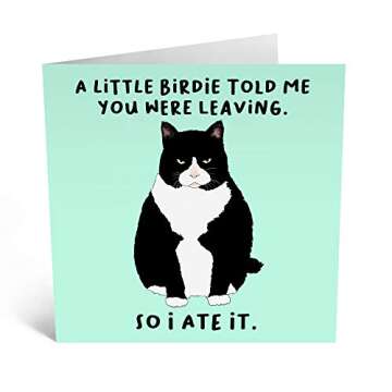 Funny Retirement Card - A Little Birdie You Were Leaving