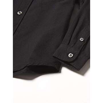 Boys Black Oxford Button Down Shirt - 6-9 Months