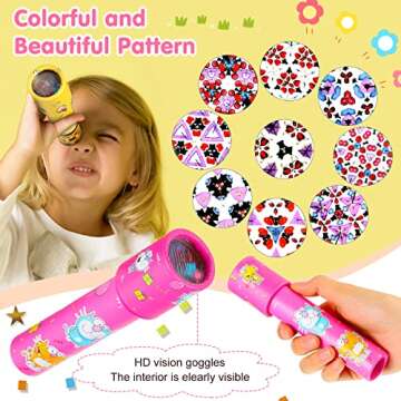 15 Pcs Classic Kaleidoscopes Kids Birthday Party Favor Old Fashioned Vintage Educational Toys Stocking Stuffers Goodie Bag Fillers for Classroom School Return Gifts Carnival Prizes (Lovely Style)