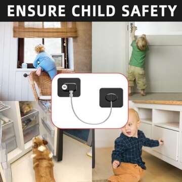 Child Safety Fridge Lock - Secure for Kids, Easy Install