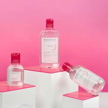 Bioderma Sensibio H2O Micellar Water, Makeup Remover, Gentle for Skin, Fragrance-Free & Alcohol-Free, No Rinse Skincare With Micellar Technology for Normal To Sensitive Skin Types