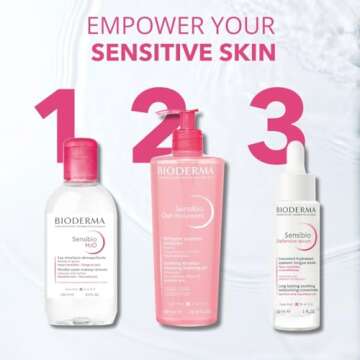 Bioderma Sensibio H2O Micellar Water, Makeup Remover, Gentle for Skin, Fragrance-Free & Alcohol-Free, No Rinse Skincare With Micellar Technology for Normal To Sensitive Skin Types