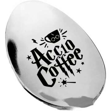 Magical Accio Coffee Spoon - Perfect Gift for Harry Potter Fans