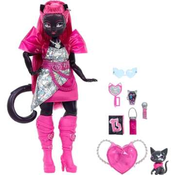 Catty Noir Doll from Monster High with Accessories