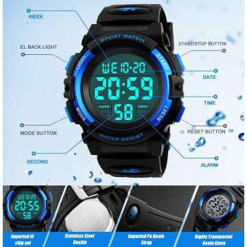 Waterproof Kids Digital Watch for Boys and Girls