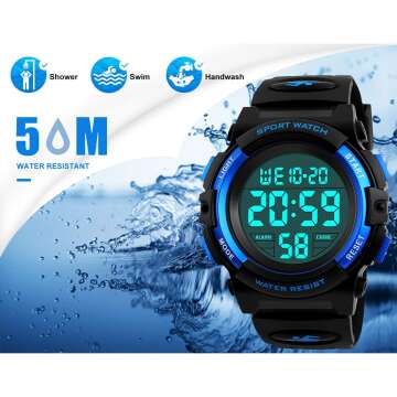 Waterproof Kids Digital Watch for Boys and Girls