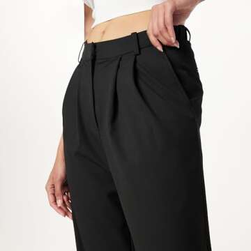 The Drop Women's Wide Leg Trousers – Black M