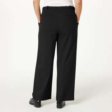 The Drop Women's Wide Leg Trousers – Black M